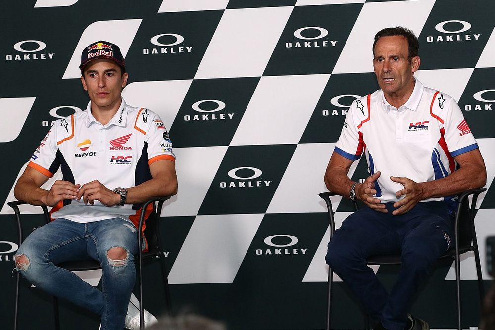 Marc Márquez, equipo Repsol Honda, Alberto Puig, director del equipo Repsol Honda