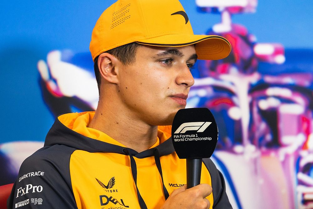 Lando Norris, conferencia de prensa de McLaren