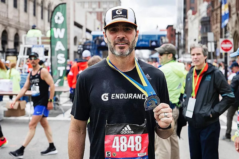 Jimmie Johnson, Boston Marathon