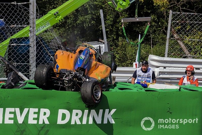 El accidente de Alexander Peroni, Campos Racing, en Monza