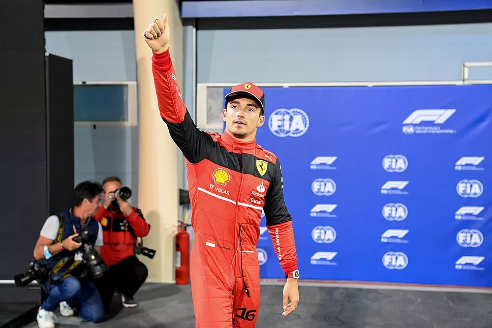 Pole man Charles Leclerc, Ferrari