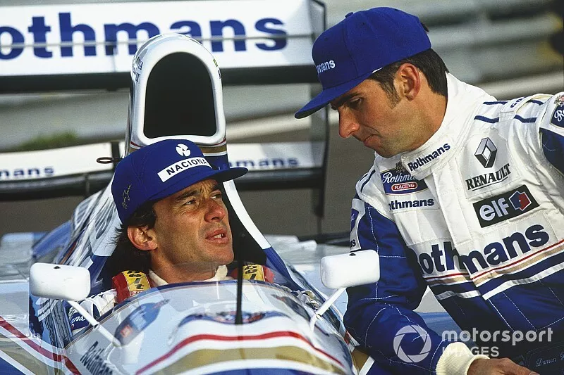 Damon Hill et Ayrton Senna,  Williams FW16-Renault