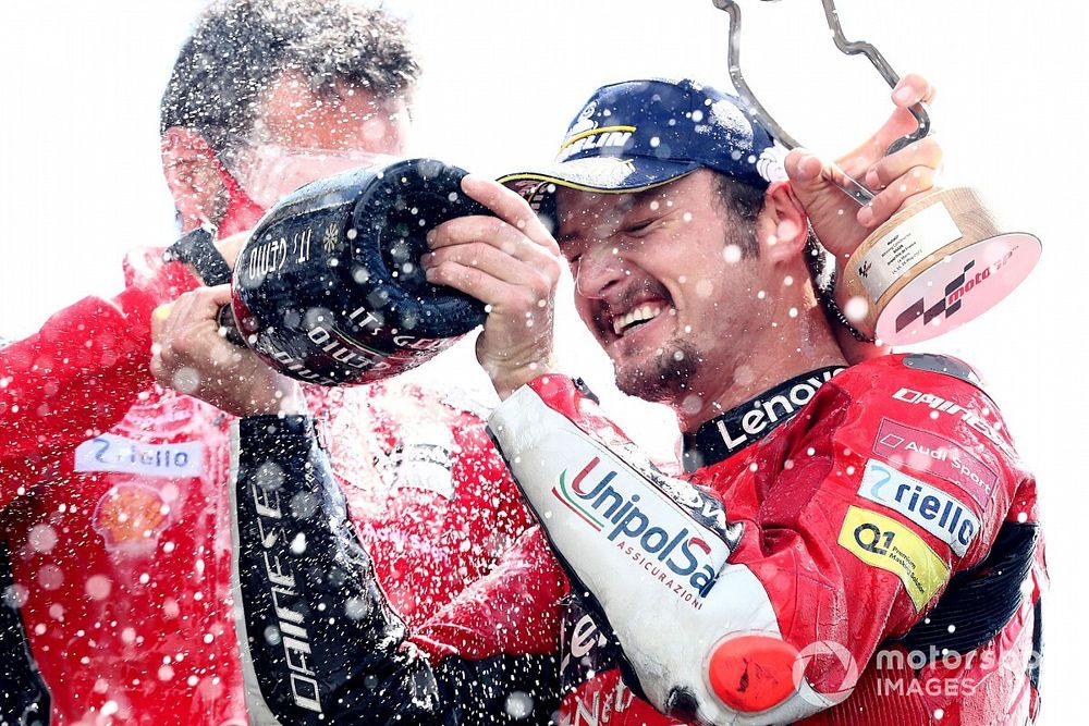 Podio: ganador Jack Miller, Ducati Team