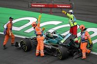 V&iacute;deo: un fuerte accidente de Stroll eclipsa el buen inicio de Aston F1