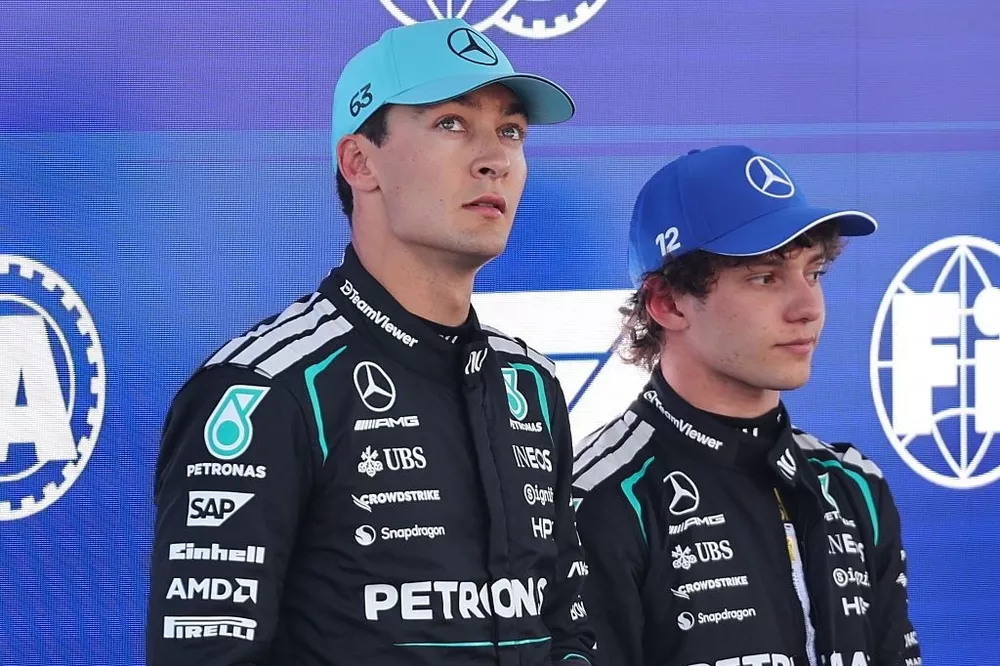 Andrea Kimi Antonelli y George Russell, Mercedes