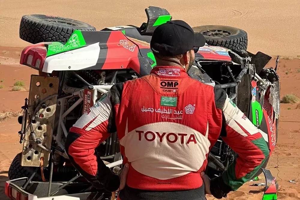 Accidente de Yazeed Al Rajhi en la Etapa 6 del Dakar