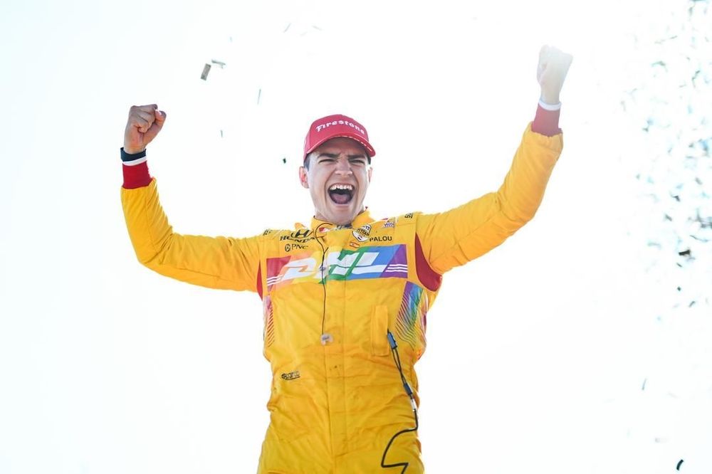 Ganador de la carrera Alex Palou, Chip Ganassi Racing Honda