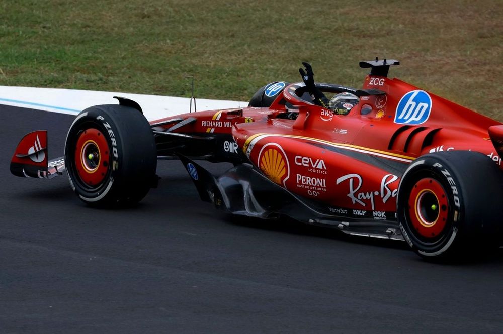 F1イタリアGPのレース中、グレイニングが消えた？ ルクレール