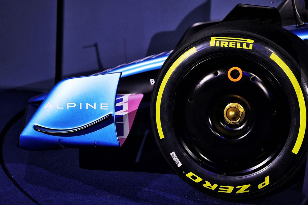Alpine A522 front wing detail
