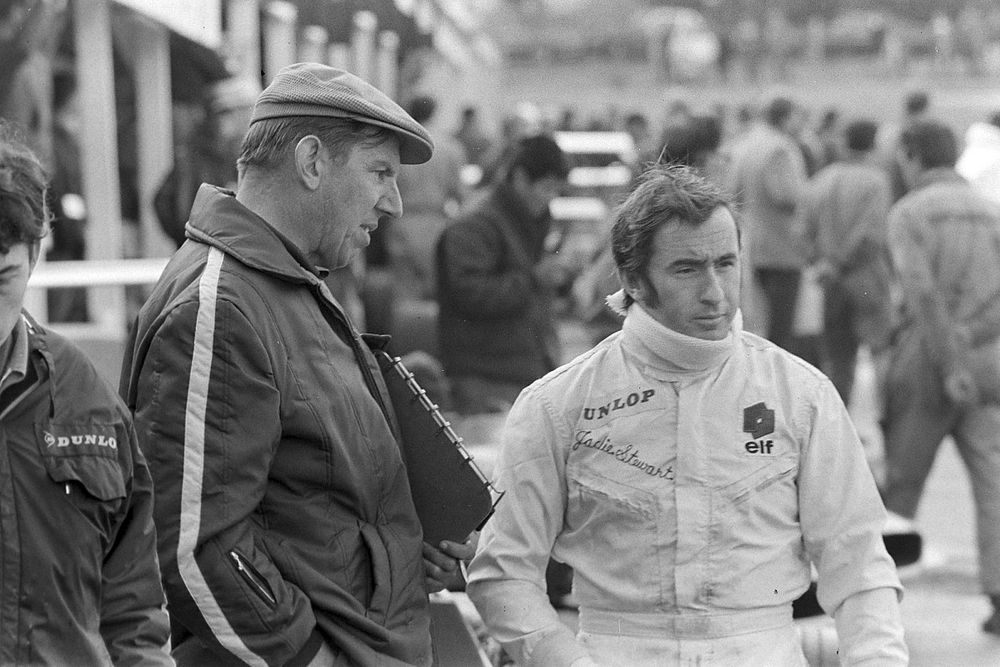 Ken Tyrrell con Jackie Stewart