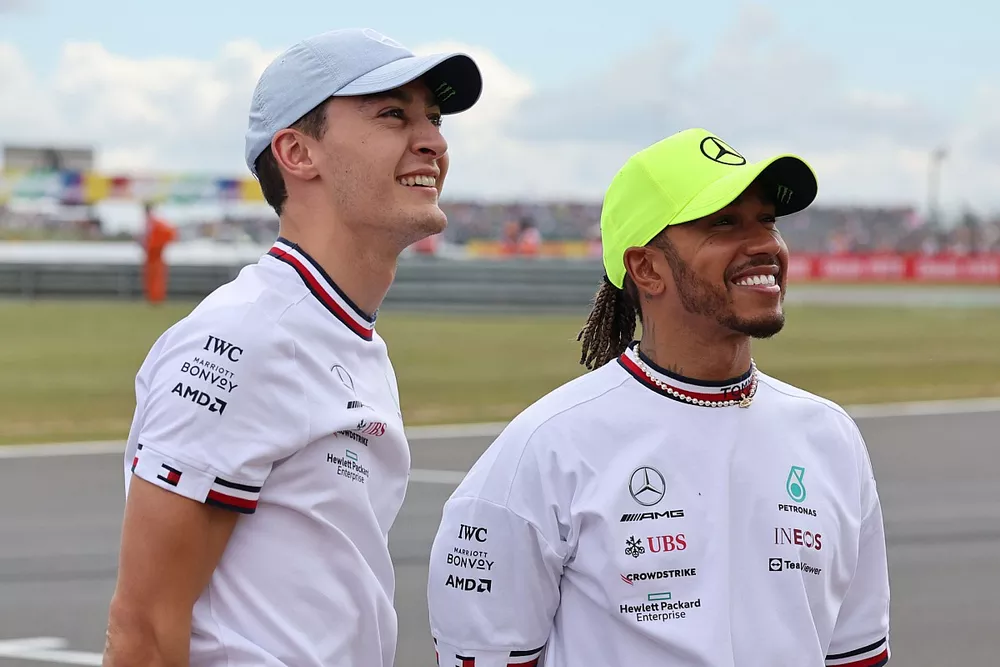 George Russell, Mercedes-AMG, Lewis Hamilton, Mercedes-AMG