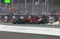 VIDEO: Leclerc con problemas en México tras fuerte choque 