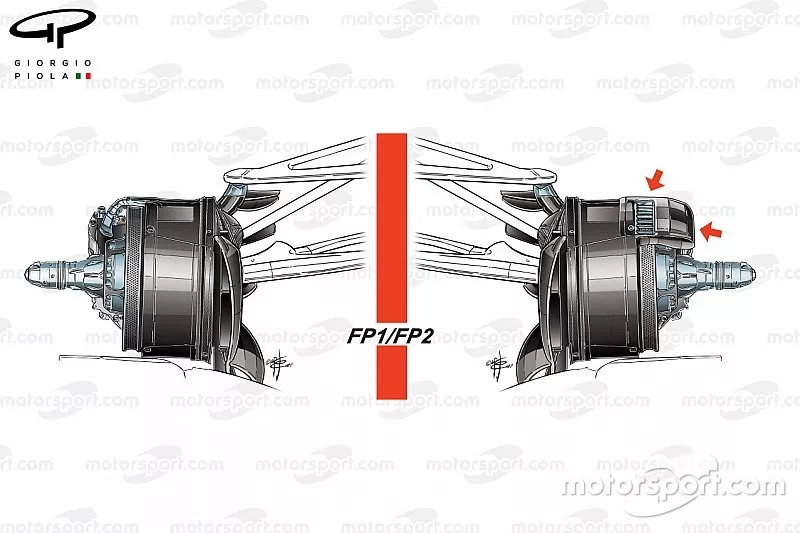 Mercedes W08 remmen, vrijdag, Azerbeidzjan