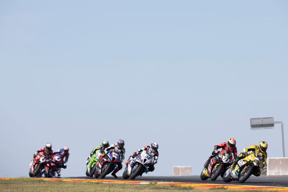 Andrea Iannone, Team Go Eleven, Danilo Petrucci, Barni Racing Team, Garrett Gerloff, Bonovo Action BMW. Toprak Razgatlioglu, BMW Motorrad WorldSBK Team, Alvaro Bautista, Aruba.It Racing - Ducati