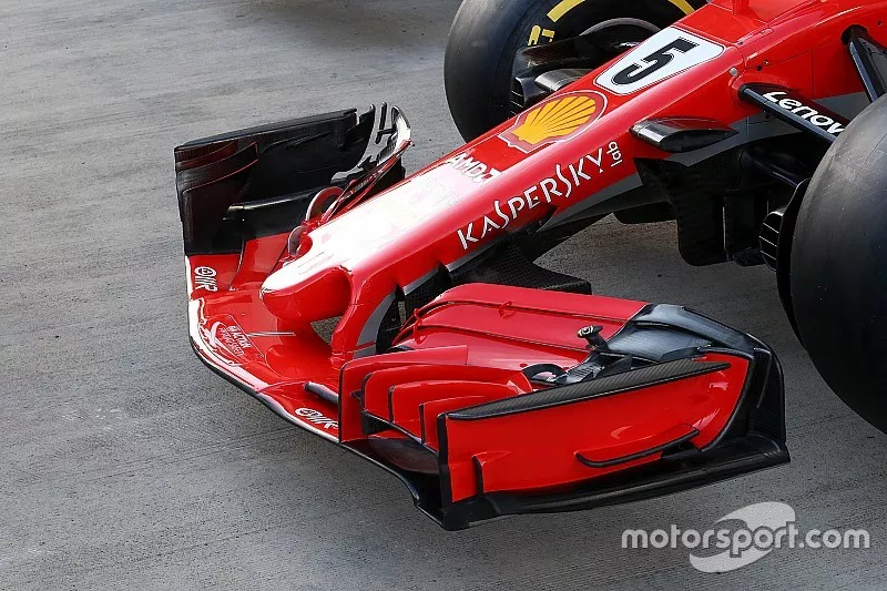 Un aileron avant de Ferrari SF71H 