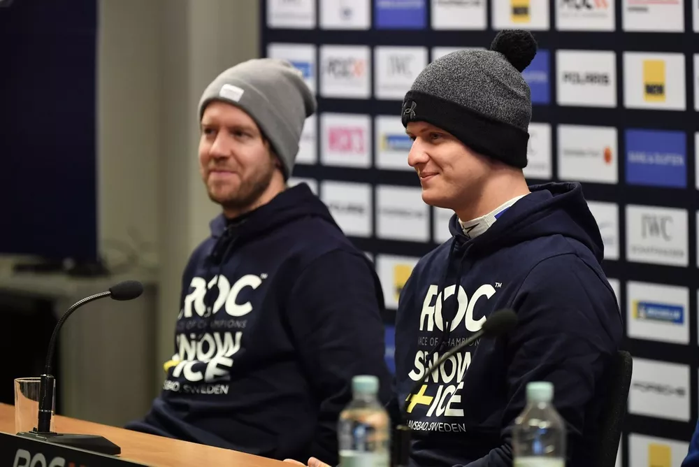 Confer&ecirc;ncia de imprensa, Sebastian Vettel, Mick Schumacher