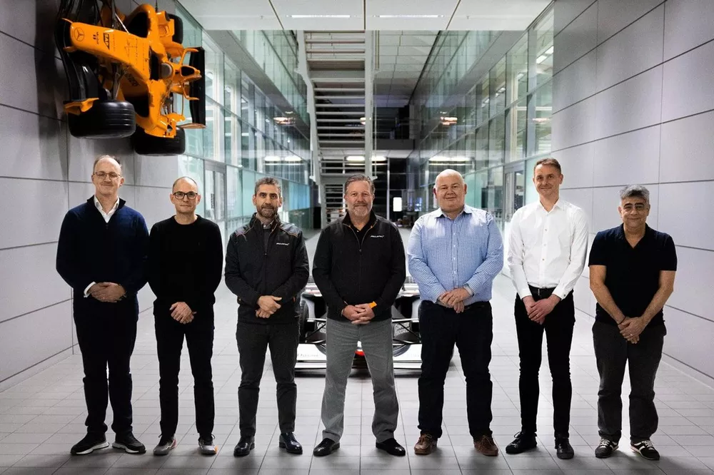 Zak Brown, McLaren Racing CEO, David Sanchez, Rob Marshall
