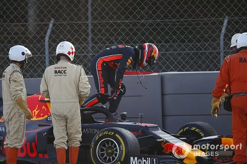 Pierre Gasly, Red Bull Racing RB15 na crash