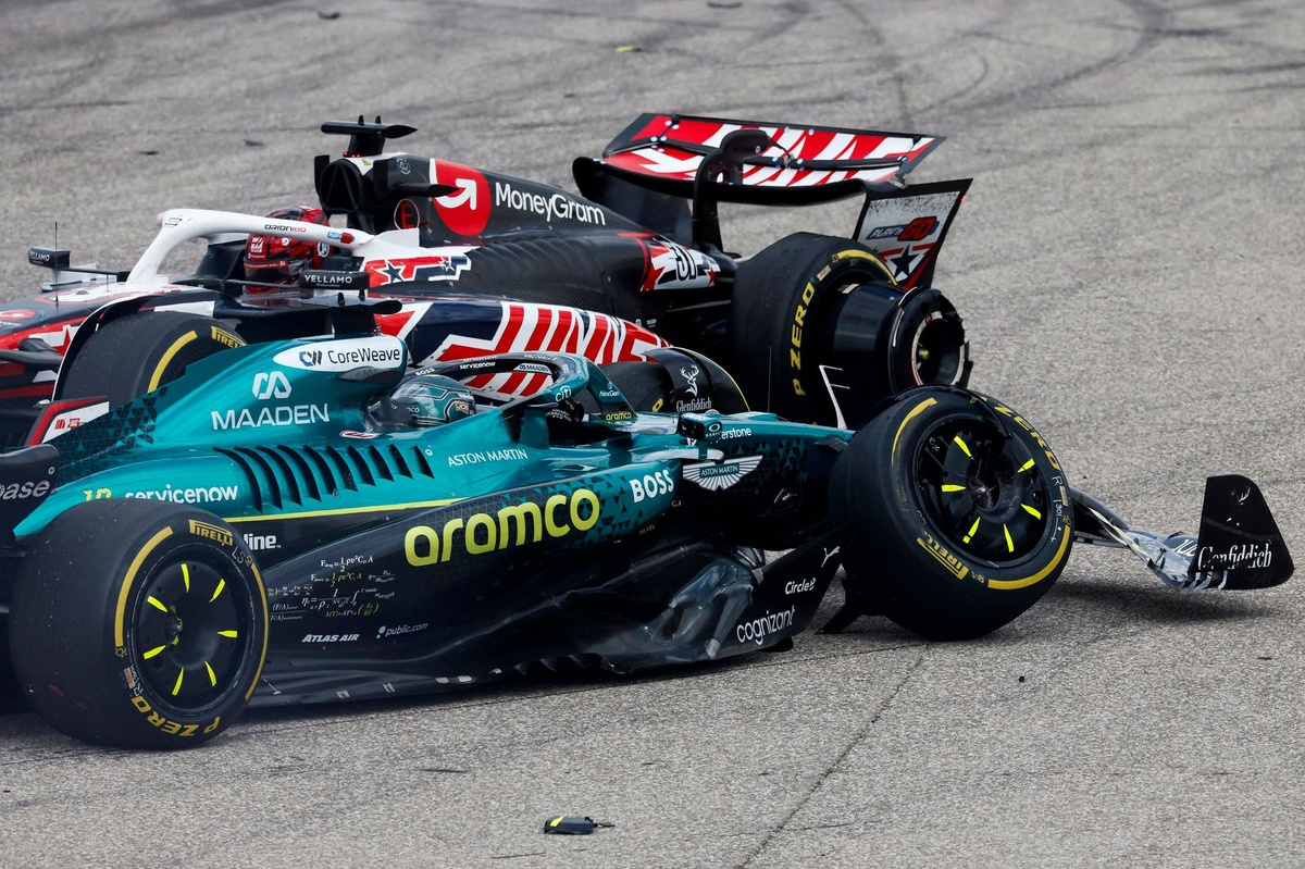 VÍDEO F1: Stroll bate em Ocon e abandona sprint de maneira questionável em Austin