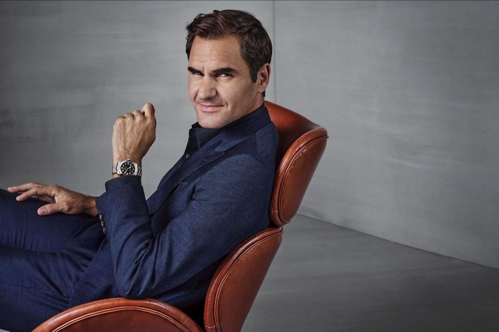 Roger Federer, official starter at the 93rd 24 Hours of Le Mans