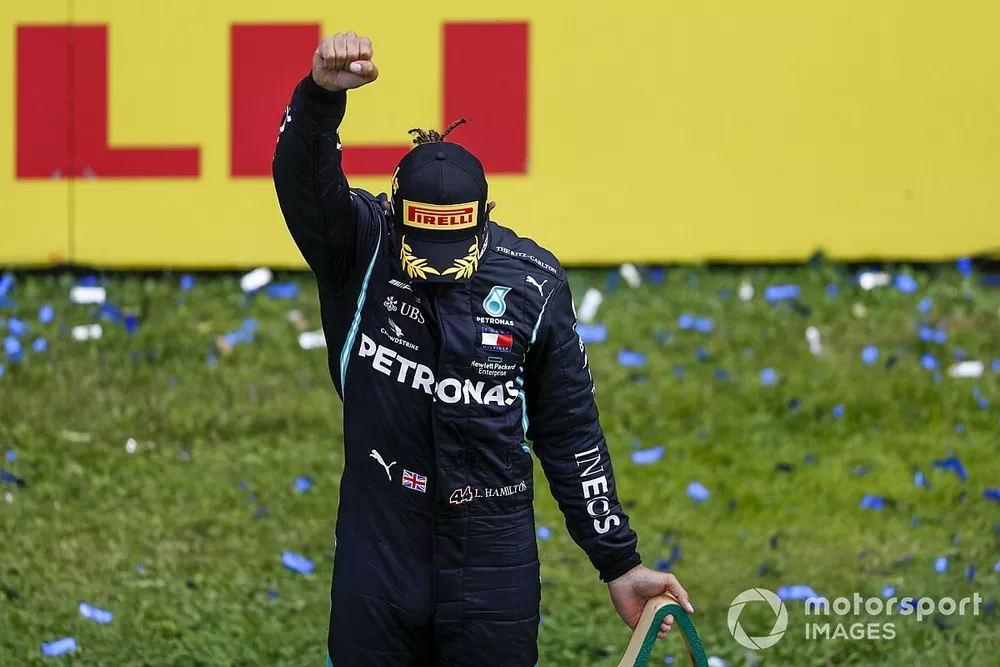 Le vainqueur Lewis Hamilton, Mercedes-AMG  
