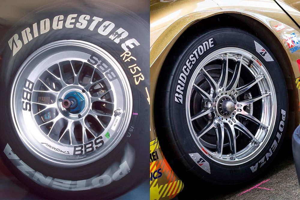 SUPER GT GT500 競技用 ホイール ミシュラン スリックタイヤ SUPER GT