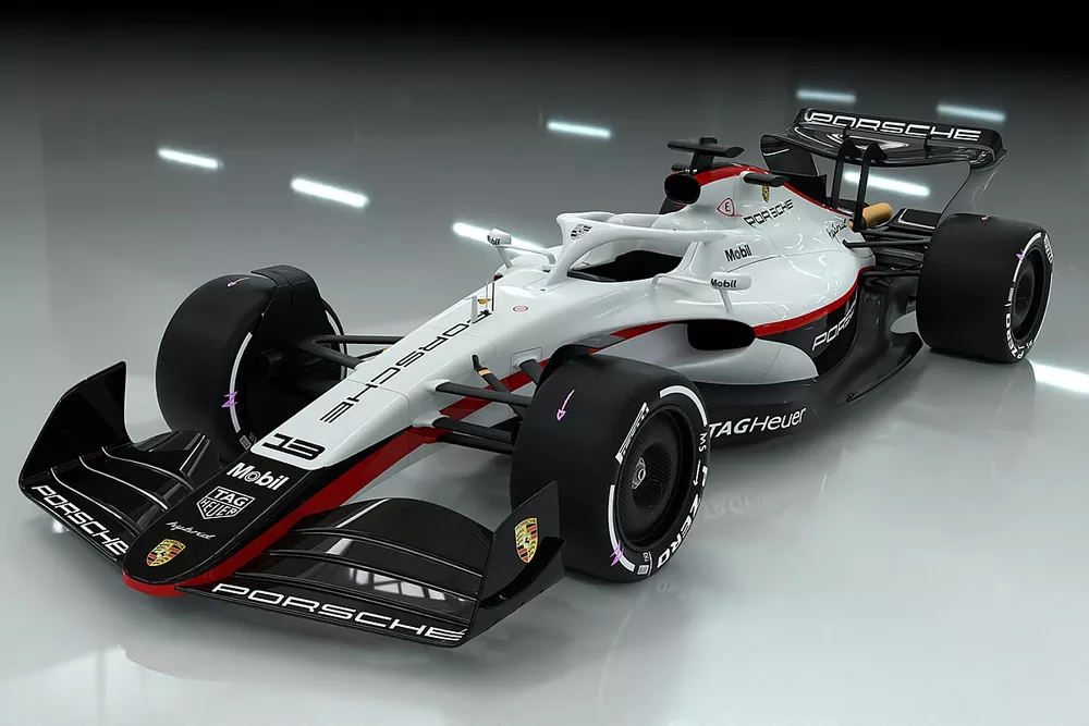 Porsche F1 car render