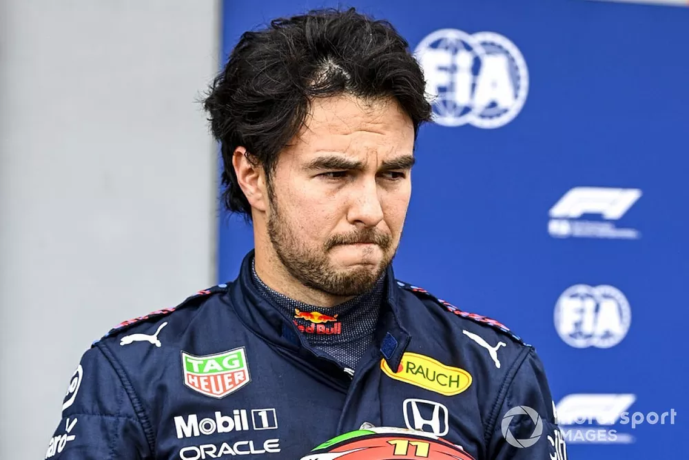 Sergio P&eacute;rez, Red Bull Racing en Parc Ferme 