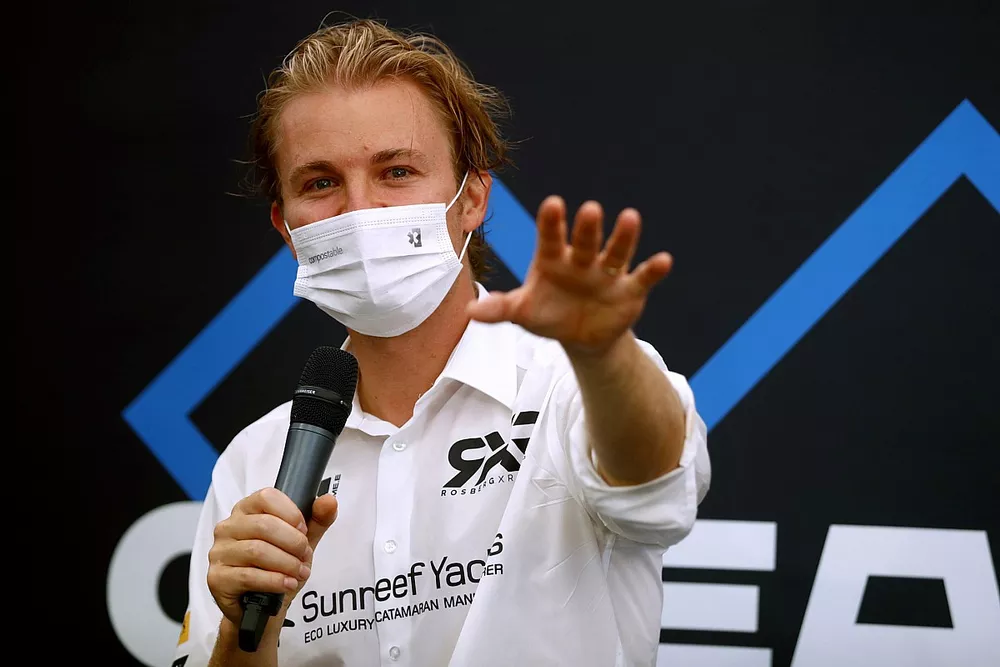 Nico Rosberg, founder and CEO, Rosberg X Racing, in the press conference