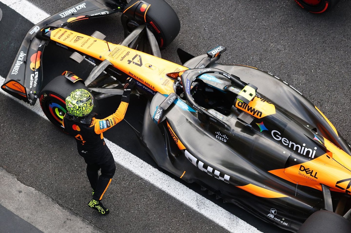 Lando Norris en pole après un dernier tour "stressant"