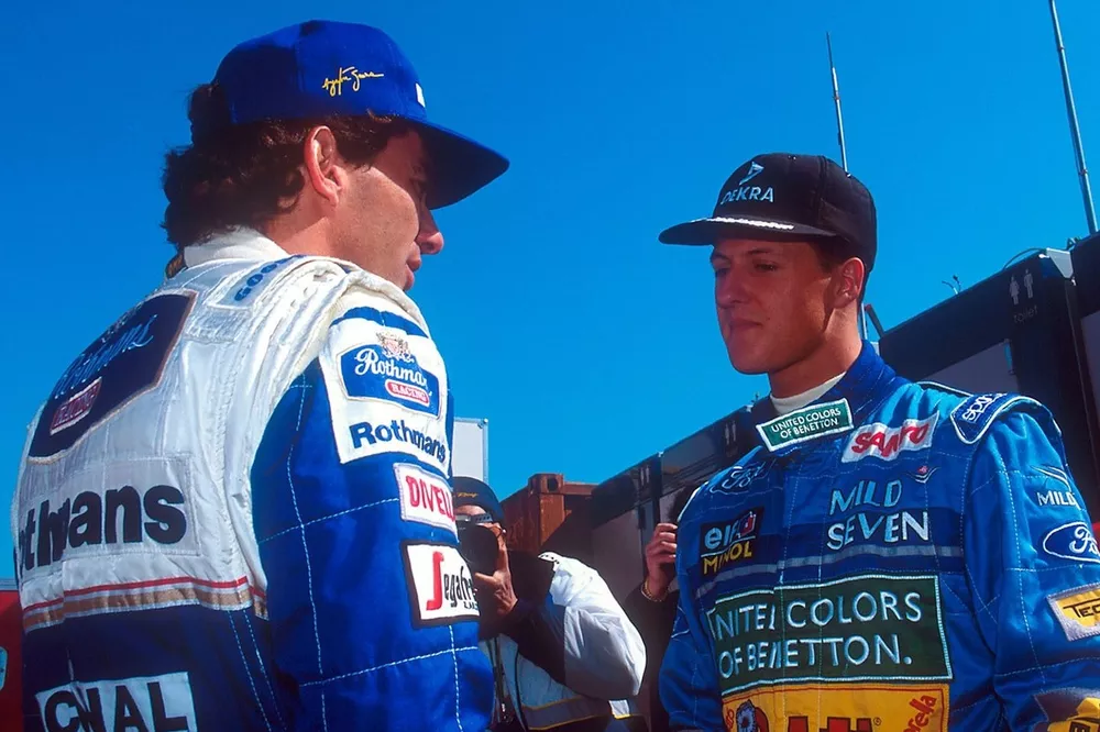 f1-san-marino-gp-1994-ayrton-senna-williams-michael-schumacher-benetton