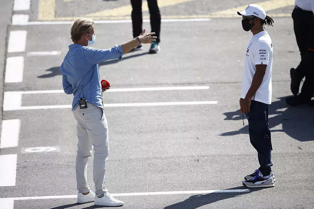 Lewis Hamilton, Mercedes-AMG Petronas F1 y Nico Rosberg