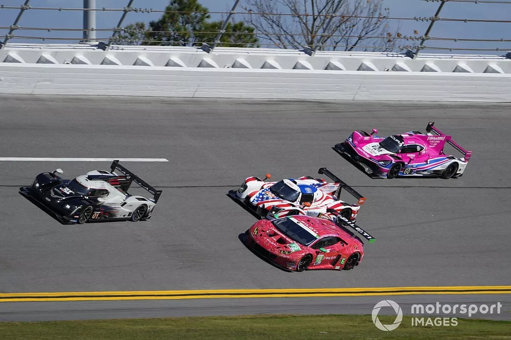 #01 Chip Ganassi Racing Cadillac DPi: Renger van der Zande, Sebastien Bourdais, Scott Dixon, Alex Palou, #19 TR3 Racing Lamborghini Huracan GT3: Bill Sweedler, John Megrue, Giacomo Altoe, Jeff Segal, #33 Sean Creech Motorsport Ligier JS P320: Joao Barbosa, Seb Priaulx, Lance Willsey, Malthe Jakobsen, #60 Meyer Shank Racing W/Curb-Agajanian Acura DPi: Oliver Jarvis, Tom Blomqvist, Helio Castroneves, Simon Pagenaud