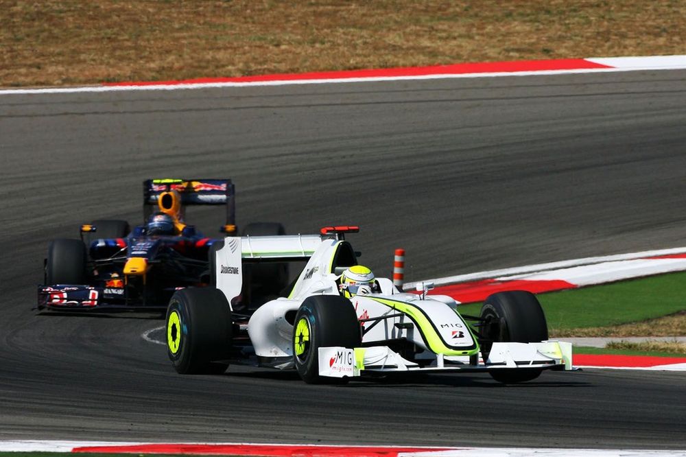 Jenson Button, Brawn Grand Prix BGP 001, Sebastian Vettel,  Red Bull Racing RB5