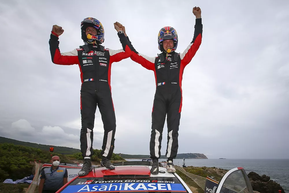 Winners S&eacute;bastien Ogier, Julien Ingrassia, Toyota Gazoo Racing WRT Toyota Yaris WRC