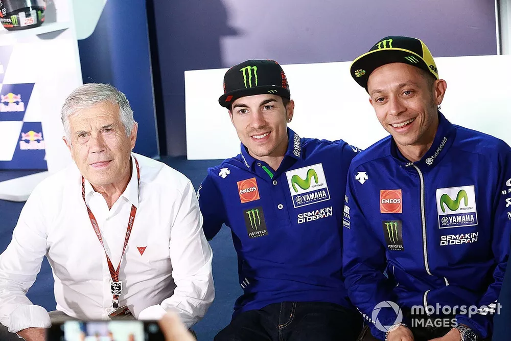 Giacomo Agostini, Maverick Vi&ntilde;ales, Yamaha Factory Racing, Valentino Rossi, Yamaha Factory Racing