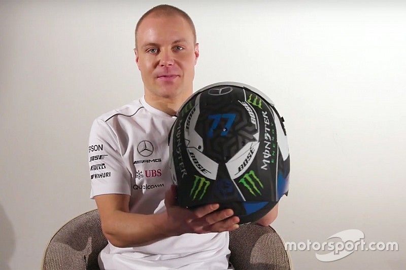 Valtteri Bottas, Mercedes AMG F1 presenta su nuevo casco