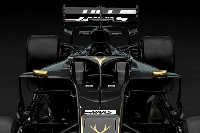 Slide view: Compare the Haas VF-19 versus 2018 car