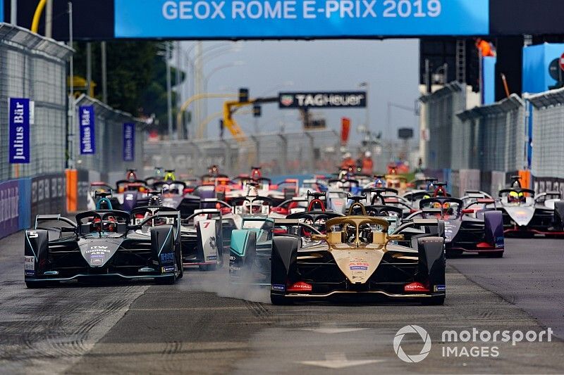 Andre Lotterer, DS TECHEETAH, DS E-Tense FE19, Mitch Evans, Panasonic Jaguar Racing, Jaguar I-Type 3, Stoffel Vandoorne, HWA Racelab, VFE-05, al inicio