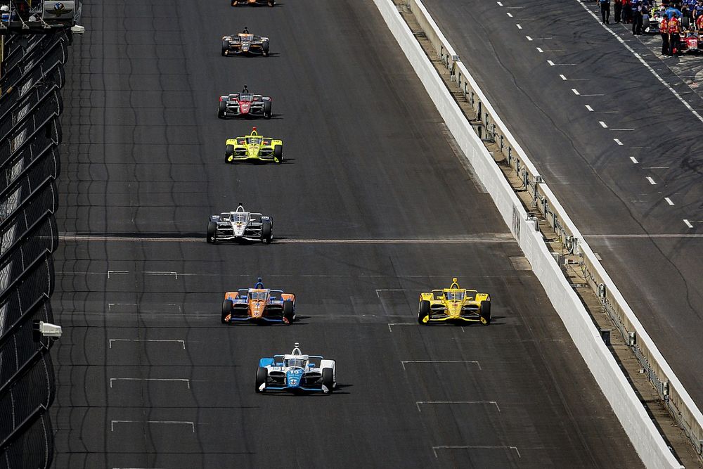 Alex Palou, Chip Ganassi Racing Honda, Scott Dixon, Chip Ganassi Racing Honda, Scott McLaughlin, Team Penske Chevrolet, Josef Newgarden, Team Penske Chevrolet, Simon Pagenaud, Team Penske Chevrolet