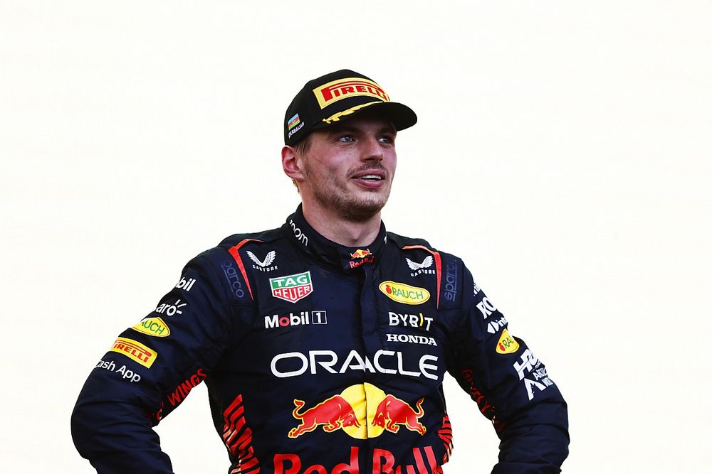 Podio: segundo lugar Max Verstappen, Red Bull Racing