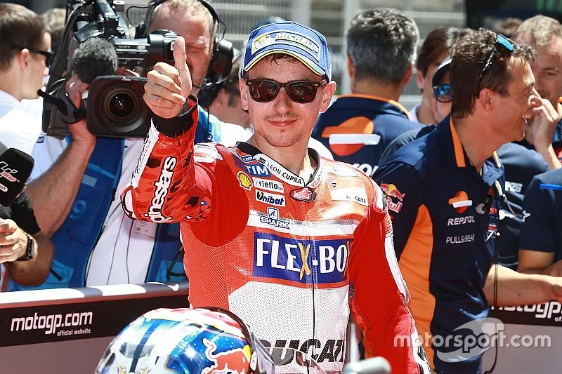 Second place qualifying Jorge Lorenzo, Ducati Team