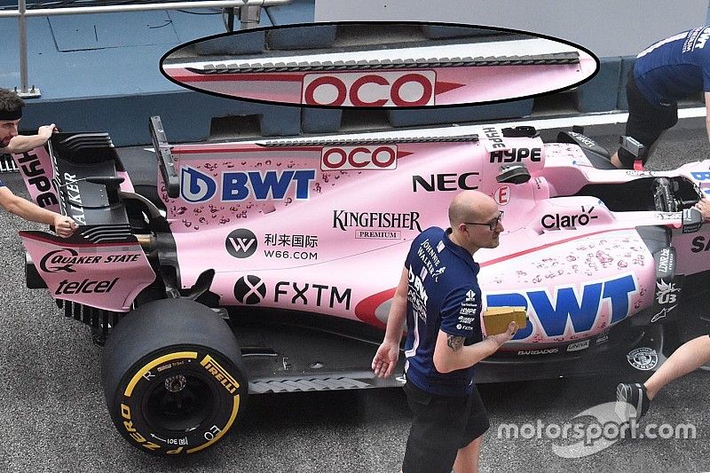Car of Esteban Ocon, Sahara Force India VJM10