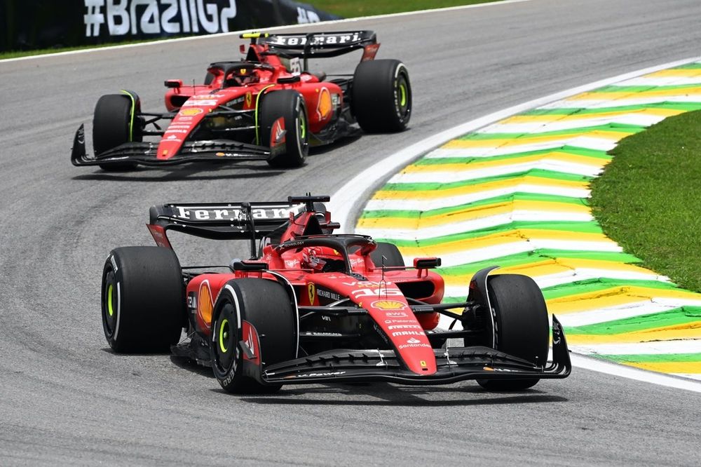 Charles Leclerc, Ferrari SF-23, Carlos Sainz, Ferrari SF-23