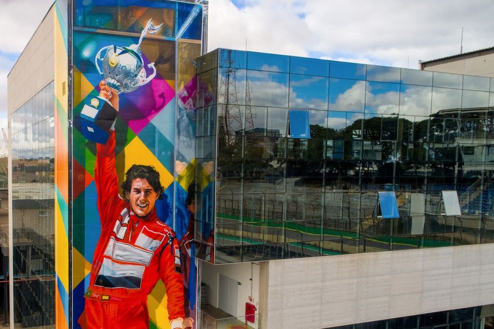 Mural de Kobra em homenagem a Senna é lançado virtualmente no aniversário de 80 anos de Interlagos