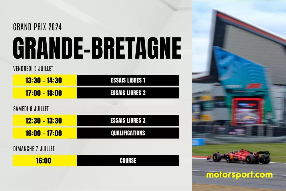 Programme F1 2024 GBR