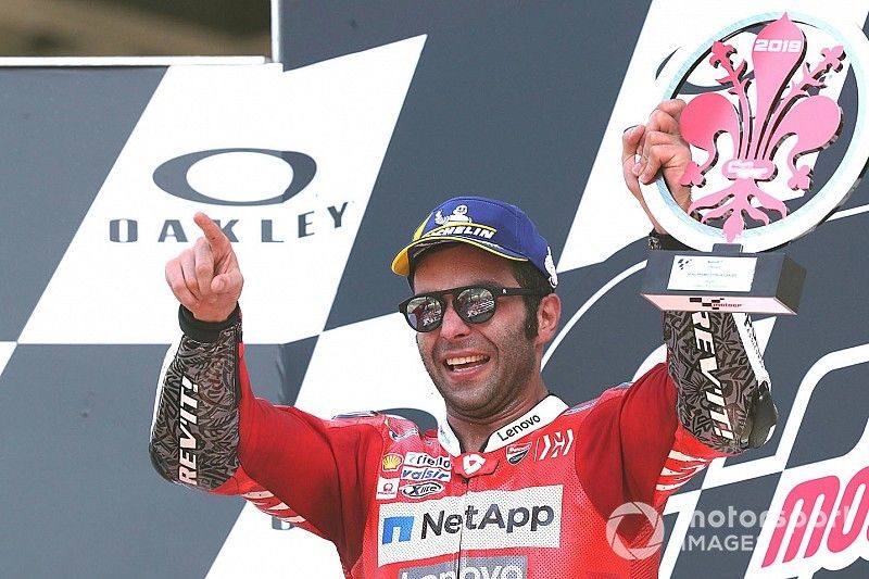 Podium: race winner Danilo Petrucci, Ducati Team