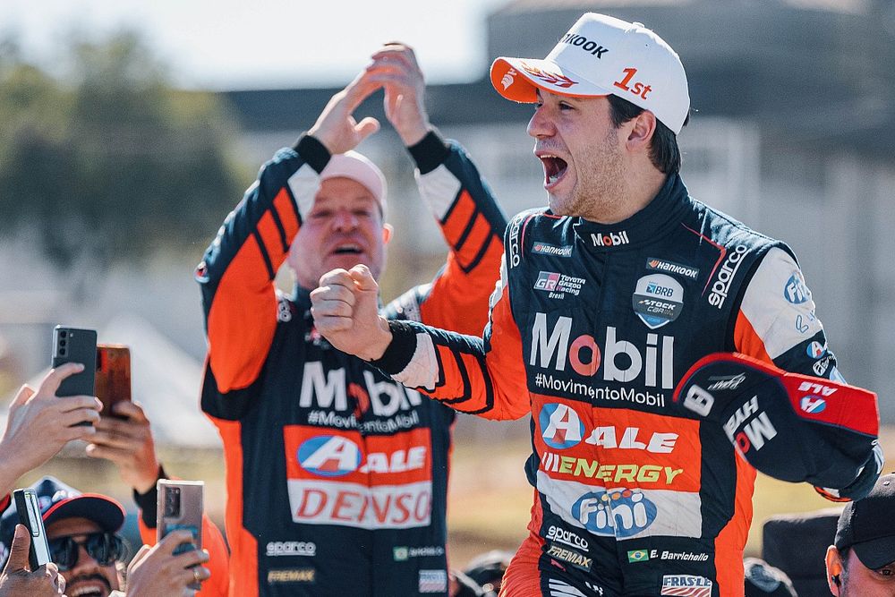 Comemoração da vitória de Dudu Baerrichello em Cascavel