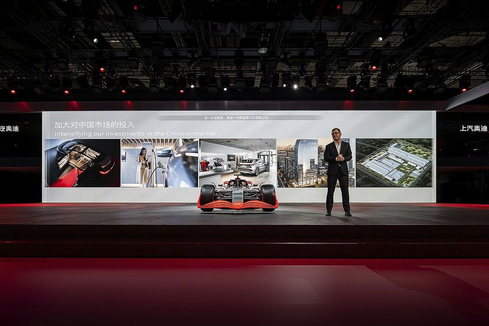 Audi CEO Markus Duesmann during the Audi press conference at Auto Shanghai 2023