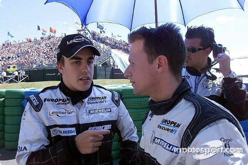 Fernando Alonso antes de la carrera
